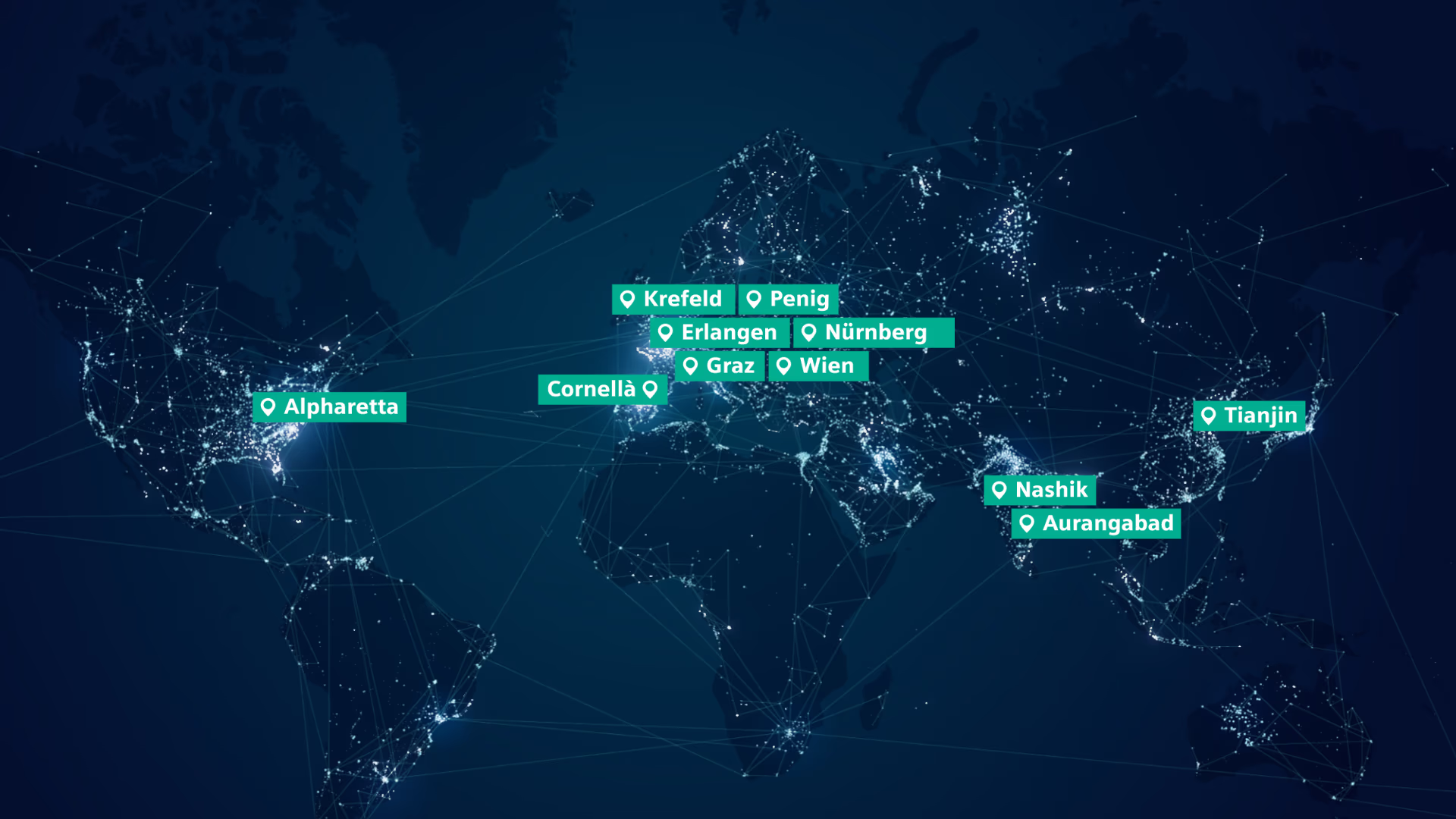 Map of global MoComp development and production sites