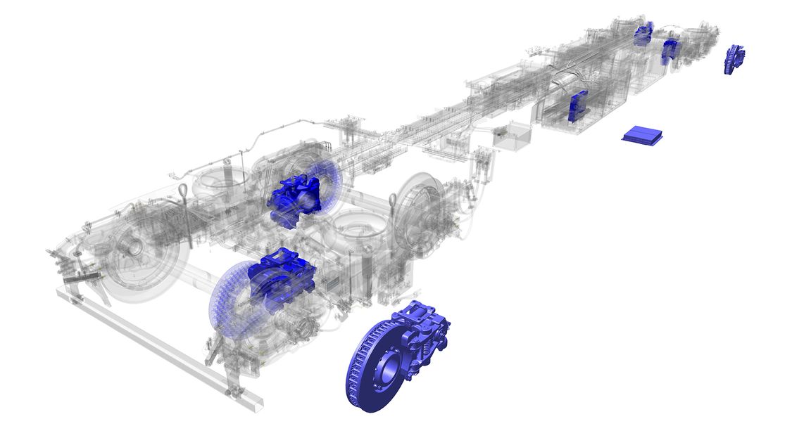 representation of air-free, fully-electric Siemens brake