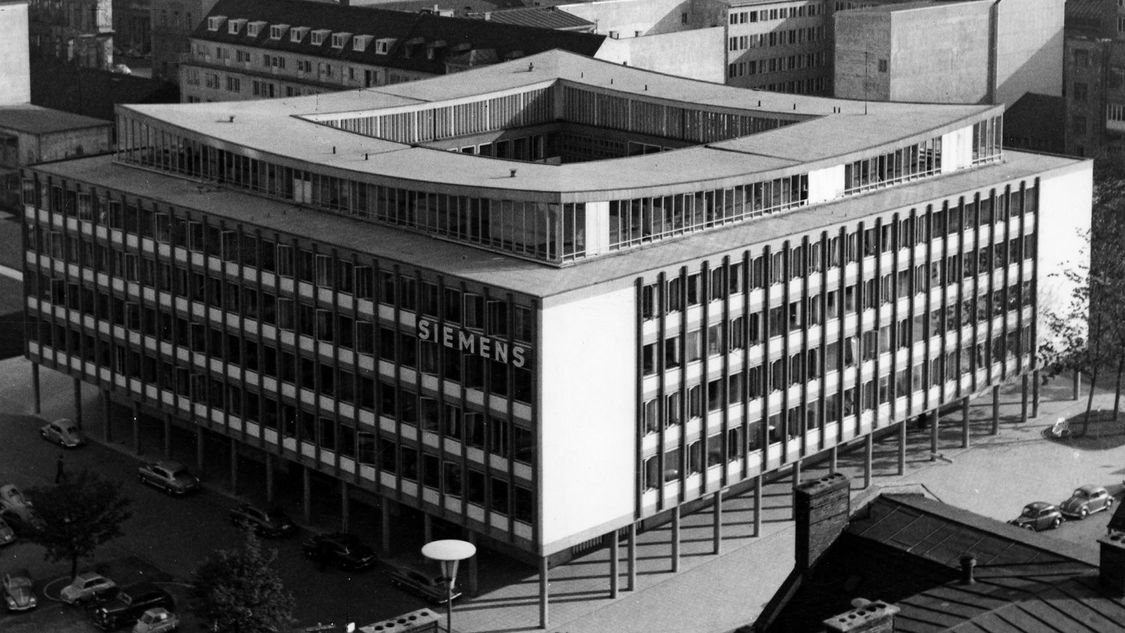 Elegantes Design – Erweiterung der Konzernzentrale, München 1958