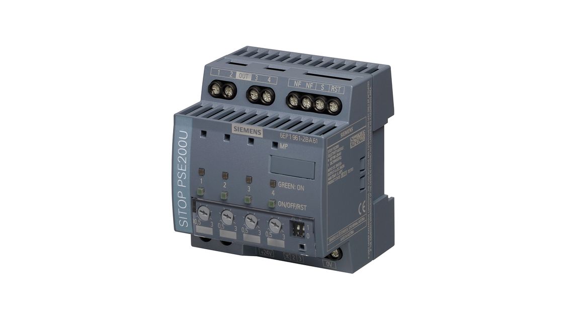 SITOP PSE200U 10 A Selectivity module 4-channel input: 24 V DC/40 A 