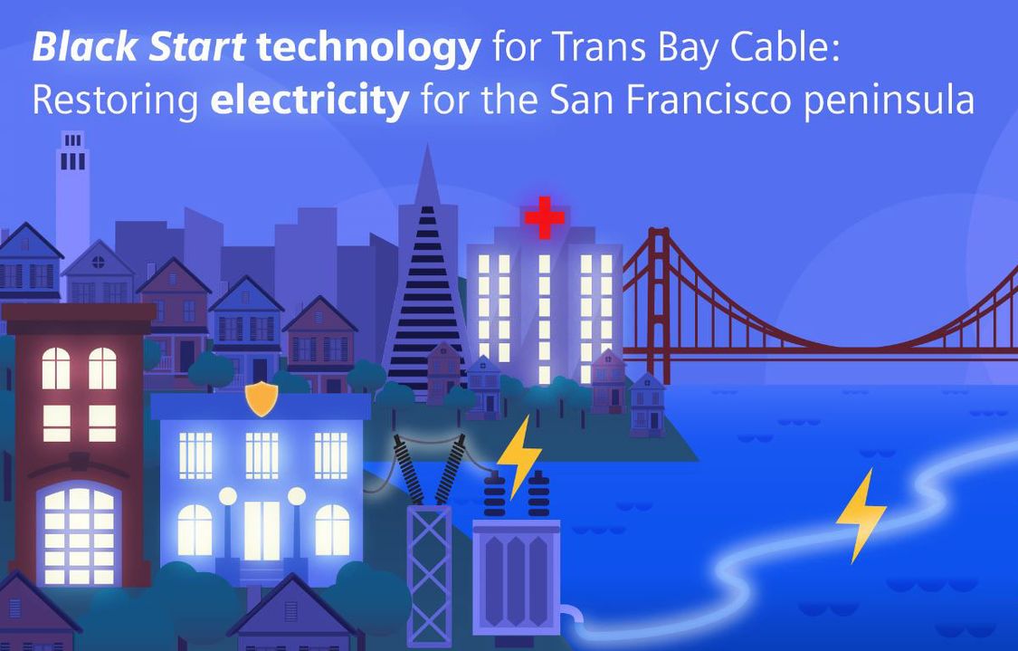 Black start technology for Trans bay cable: Restoring electricity for the San Francisco peninsula