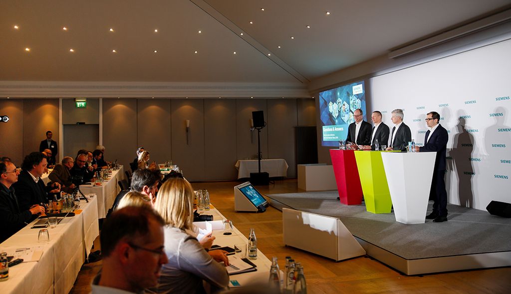 Siemens Pressekonferenz im Vorfeld der Hannover Messe 2018