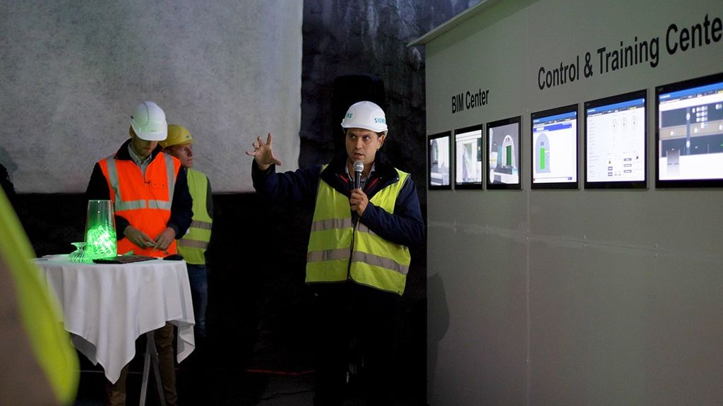 Digital twin in Hagerbach Test Gallery - Tunnel Digitalization Center automated with Siemens technology