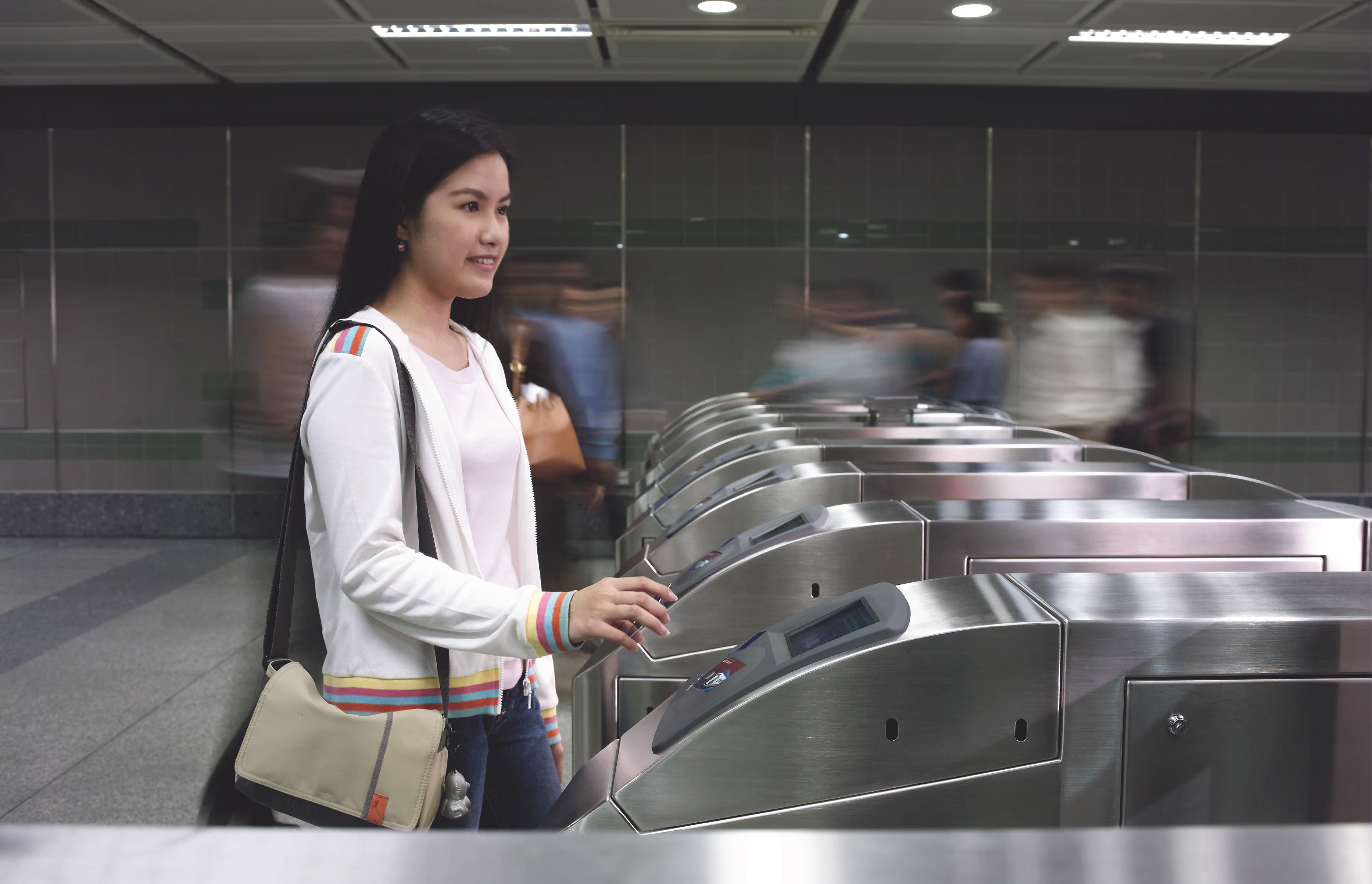 Fare controlled entrance at a station Automated fare collection and ticketing
