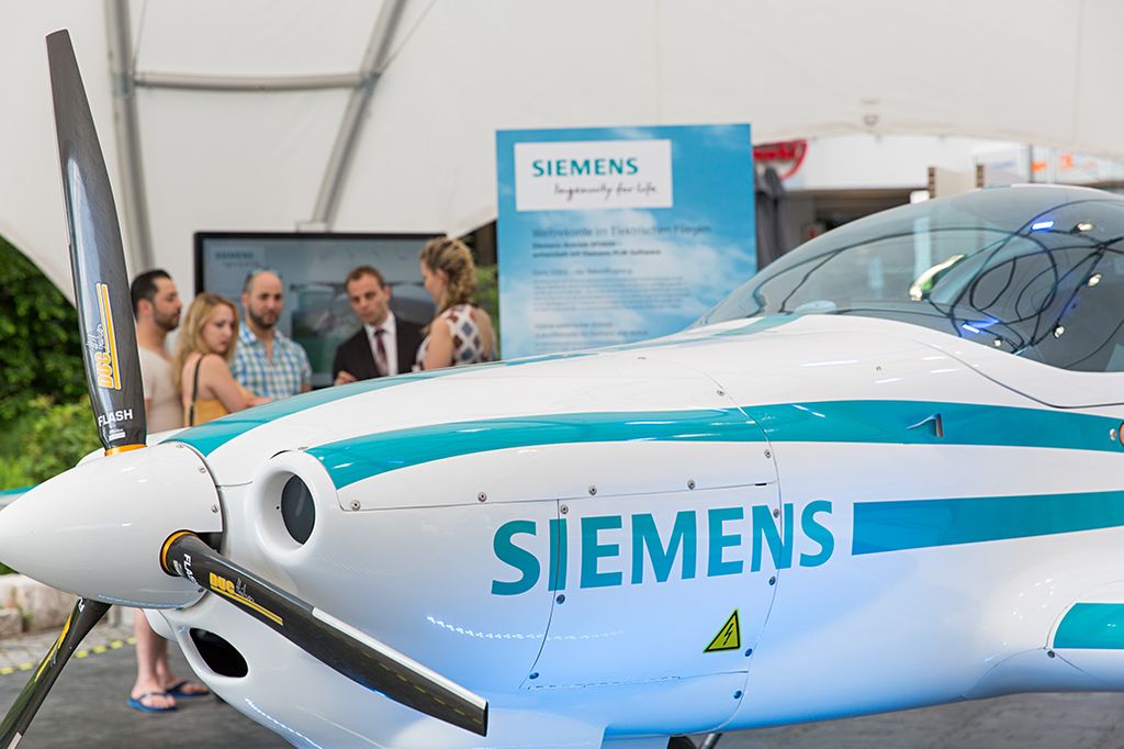 Siemens-Stadt exhibition at the "Jugend forscht science contest" in Erlangen, Germany