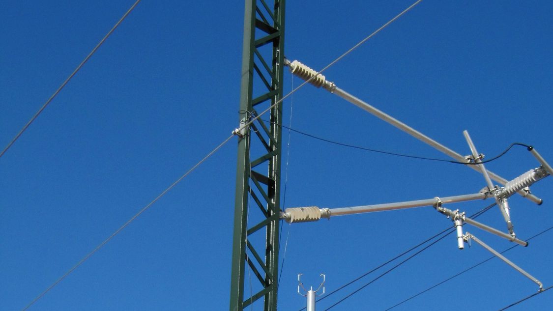 Sistema de monitoramento de pantógrafo Sicat PMS da Siemens.