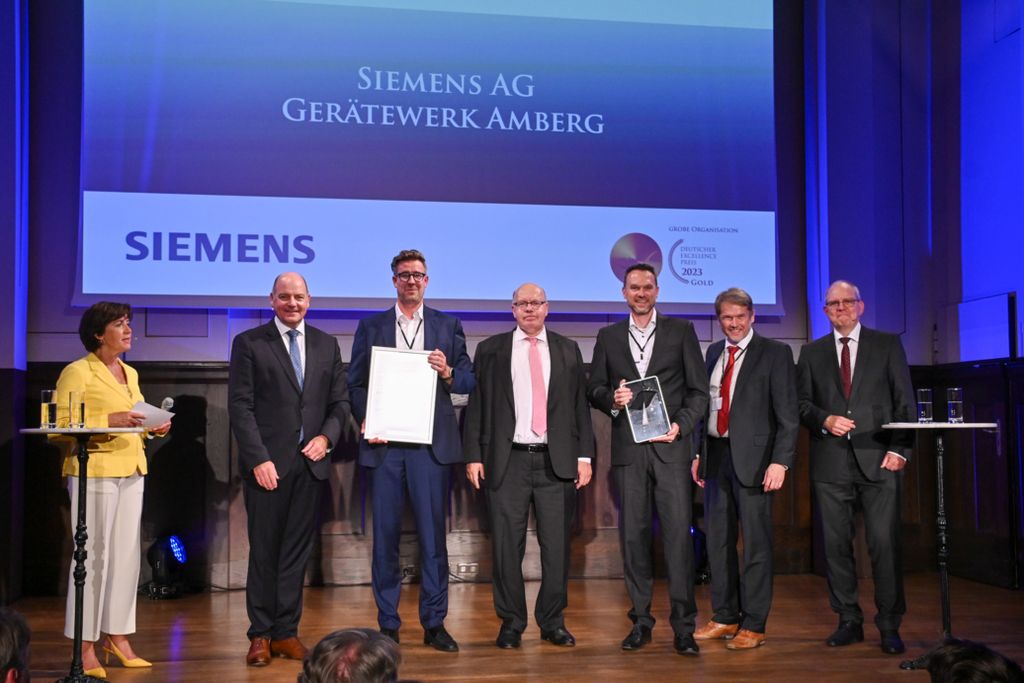 Siemens Gerätewerk Amberg als exzellente Fabrik Presse