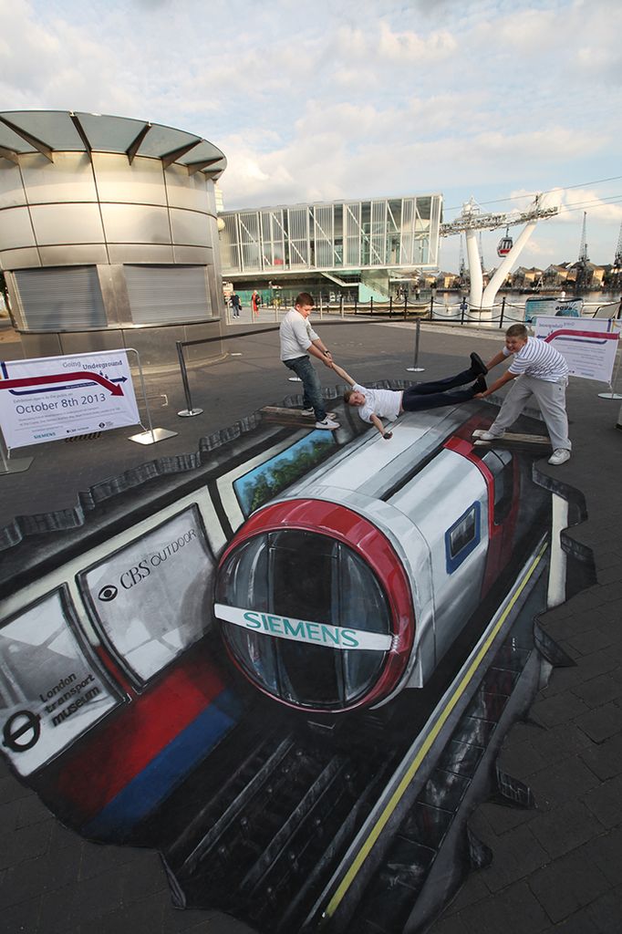 3D Strassenkunst: Siemens Inspiro in London zum Leben erweckt