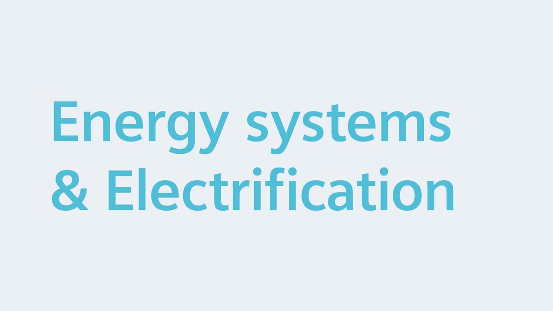 Energy systems & Electrification