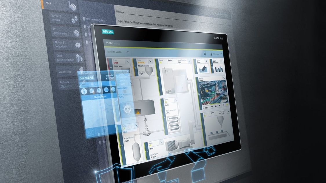 التصور مع برنامج Simatic Wincc Tia Portal في Tia Portal Siemens Global