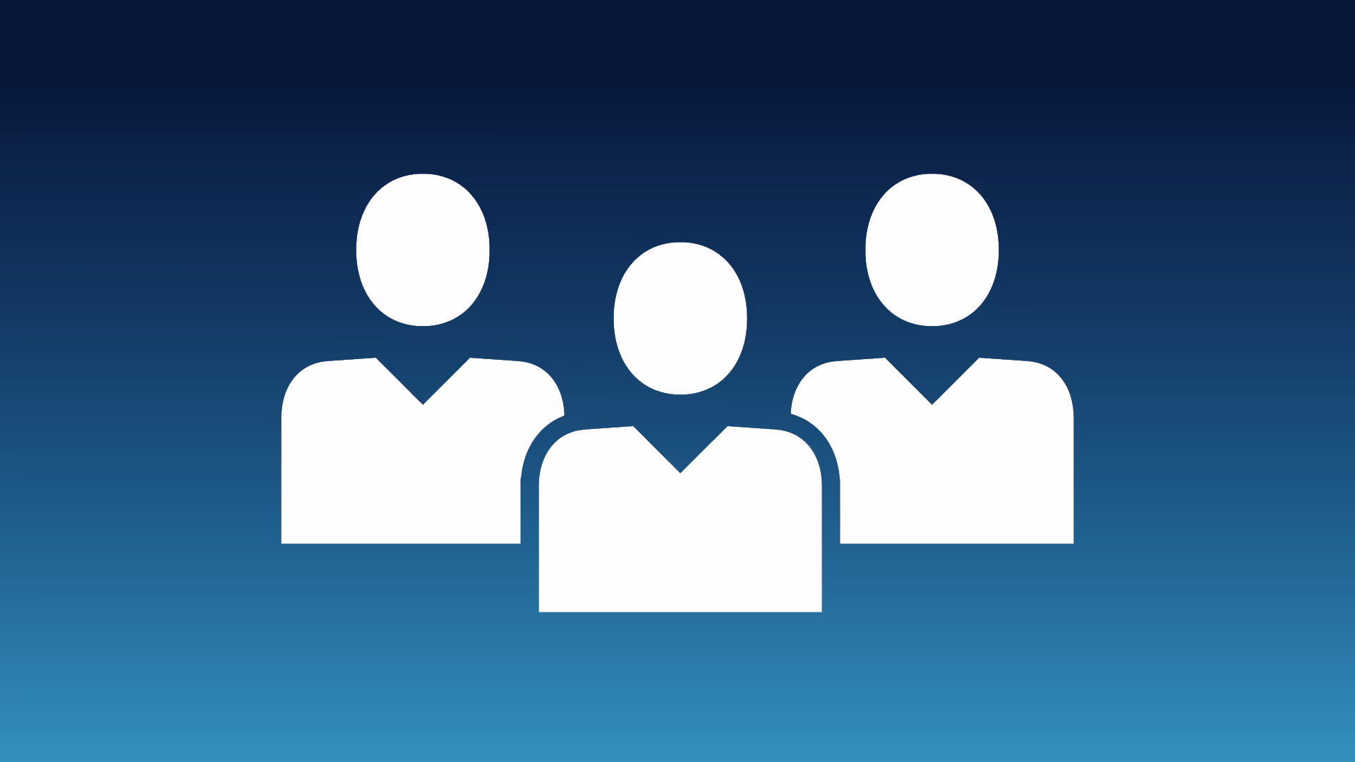 Icon, das drei Personenumrisse zeigt Icon Konfigurierbarkeit