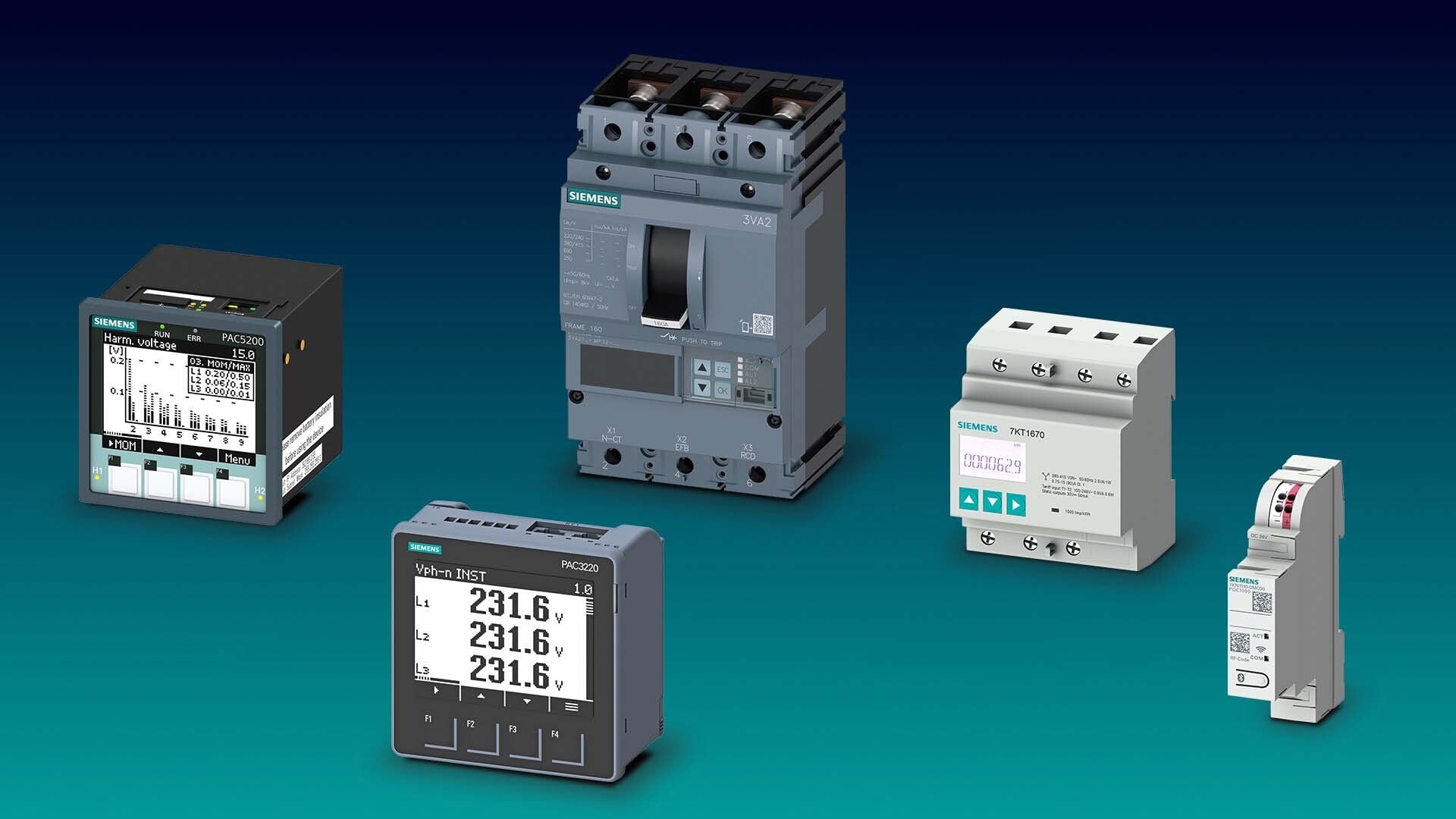 Siemens E-Zähler 7KT1671 Kombimessgeräte E-Zähler 