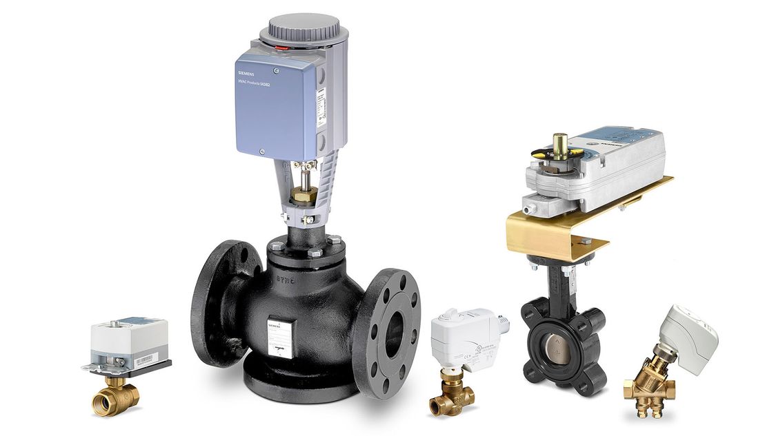 Valves and actuators HVAC Products Siemens