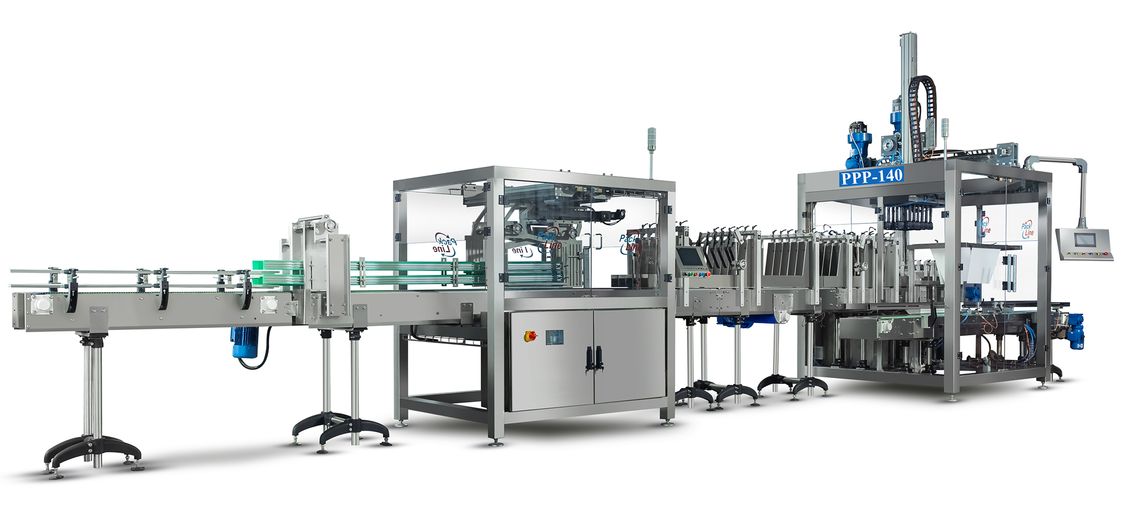 This picture shows a End-of-Line packaging machine from MAS Systech Private Limted.