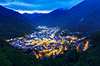 View over Andorra by night where Siemens introduced Mobility as a service.