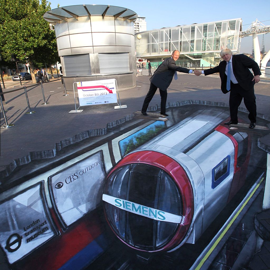3D Strassenkunst: Siemens Inspiro in London zum Leben erweckt
