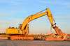 Excavator On A Construction Site