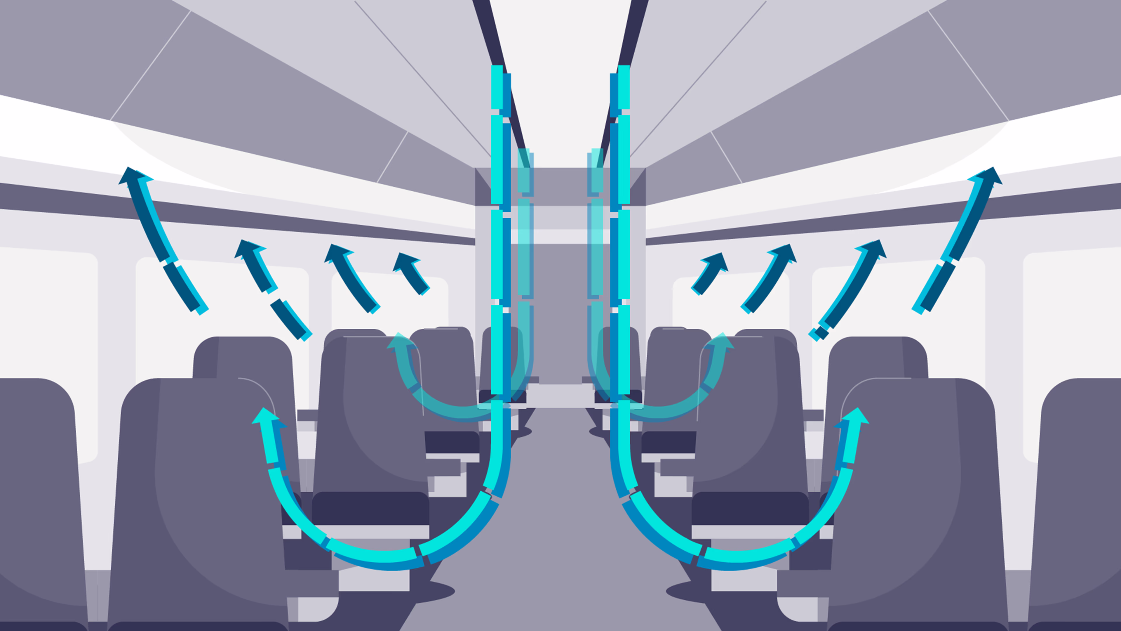 This infographic clip shows how HVAC systems flush out used air and viral particles while cooling. How HVAC systems flush out used air and viral particles while cooling