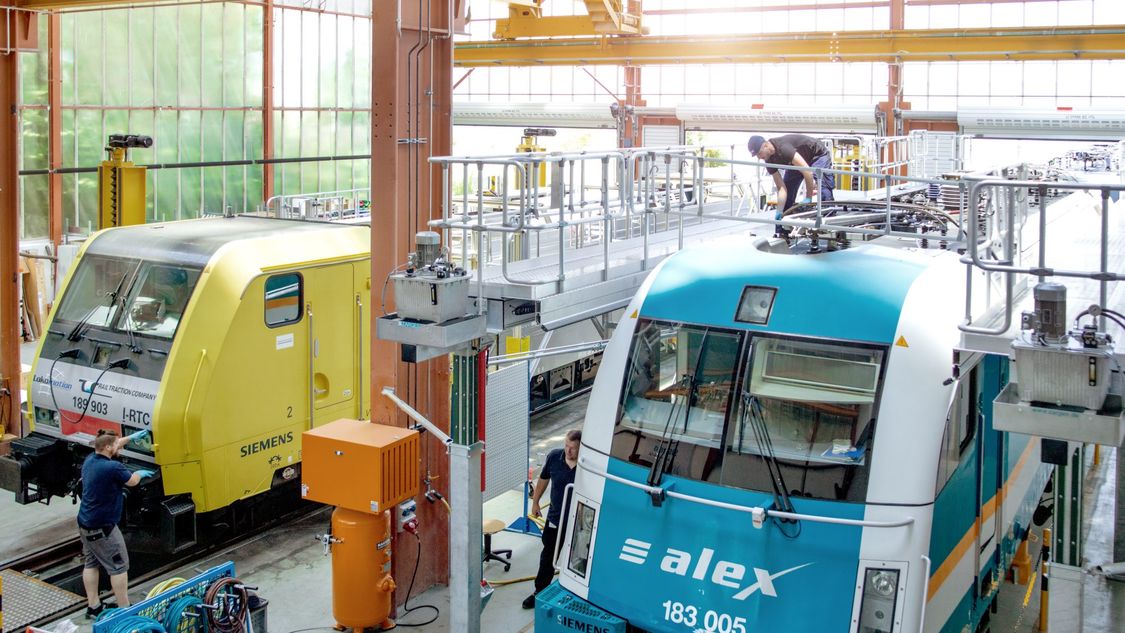 Locomotive workshop at the Rail Service Center Munich Allach