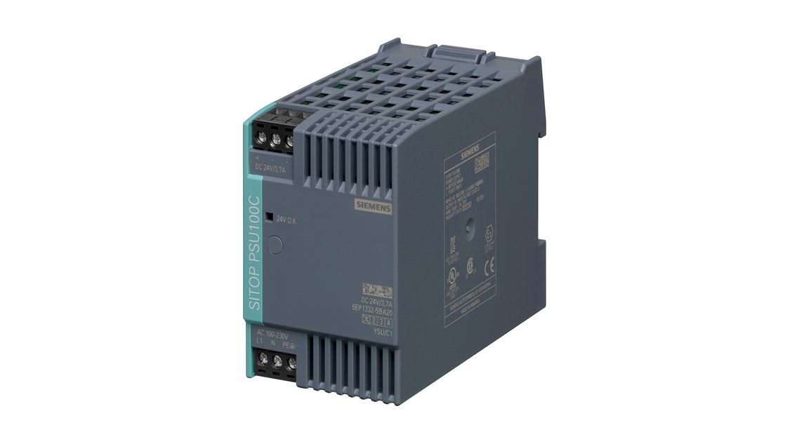 产品图片 - SITOP PSU100C，NEC Class 2，单相，DC 24 V/3.7 A