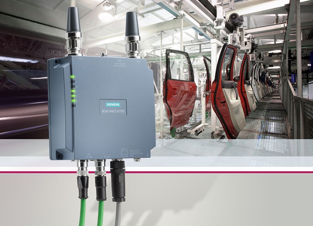 The picture shows a IWLAN device  by Siemens