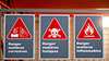 A set of industrial warning signs