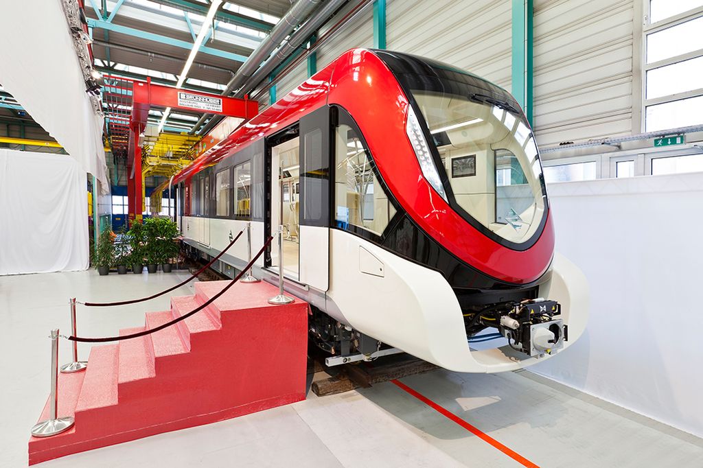 Siemens hat erstmals das neue Metrofahrzeug für das weltweit größte Nahverkehrsprojekt vorgestellt 
