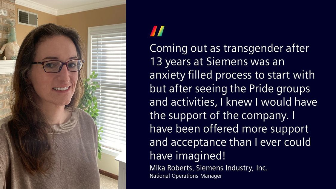 Mike Roberts - pride month quote about working at Siemens