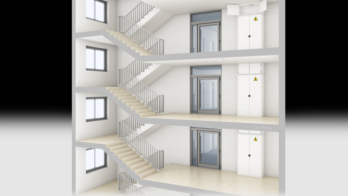 Fire protection for stairways