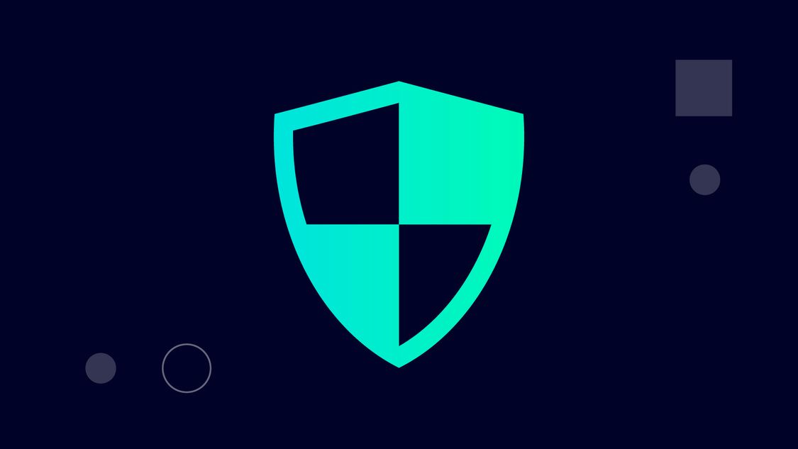 Symbol for more security with the SINEC software family: the icon of a security shield inside a green digital circle.