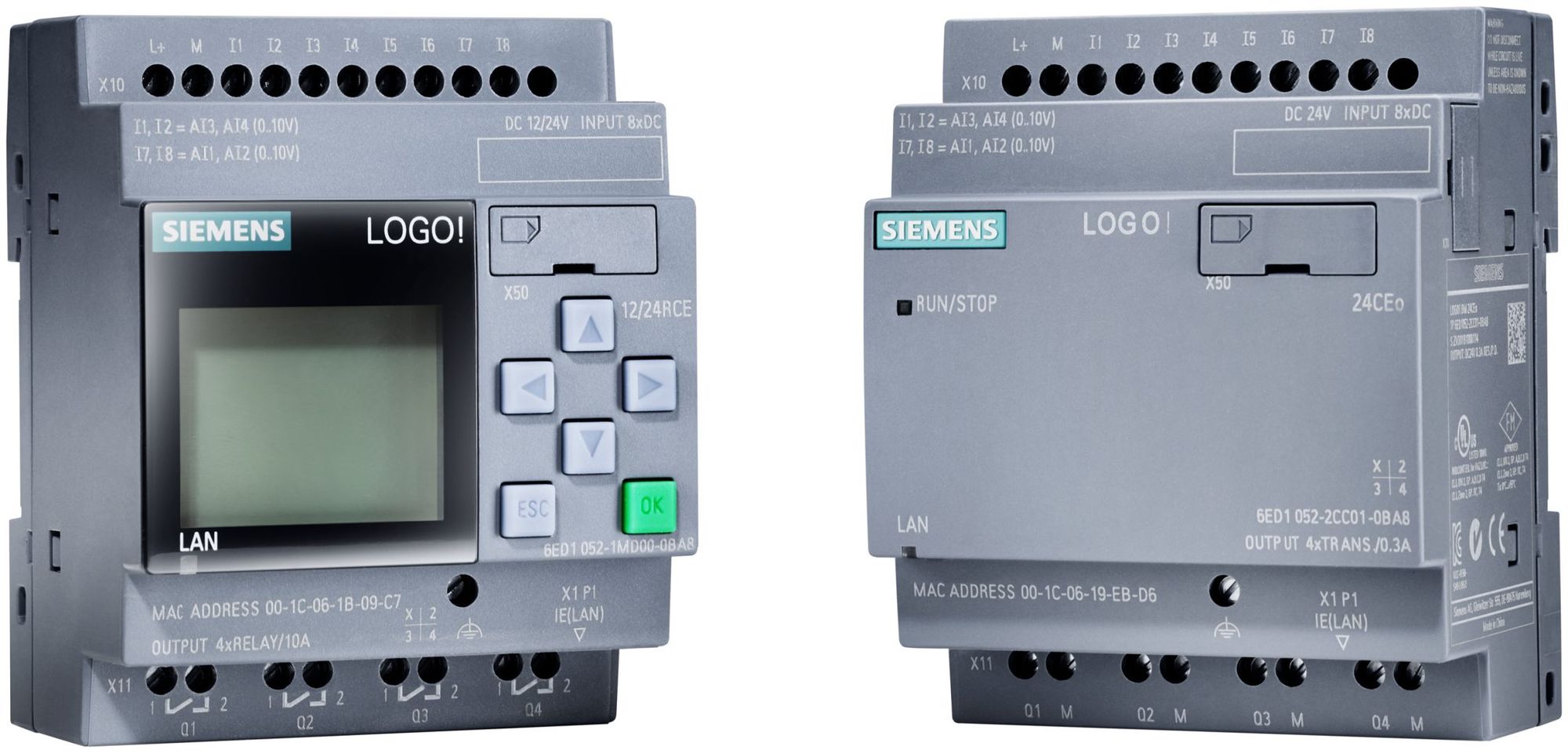 2984 6ED1052-1HB08-0BA0 E-Stand 1 Logic Module E18 Siemens LOGO