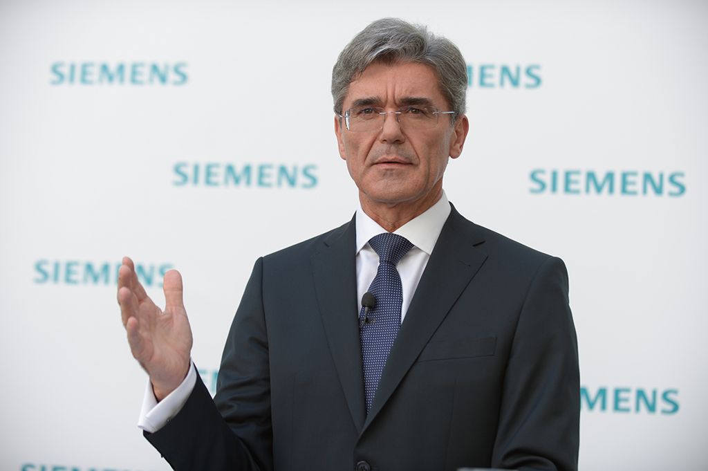 Press conference of Siemens AG in Munich on July 31, 2013