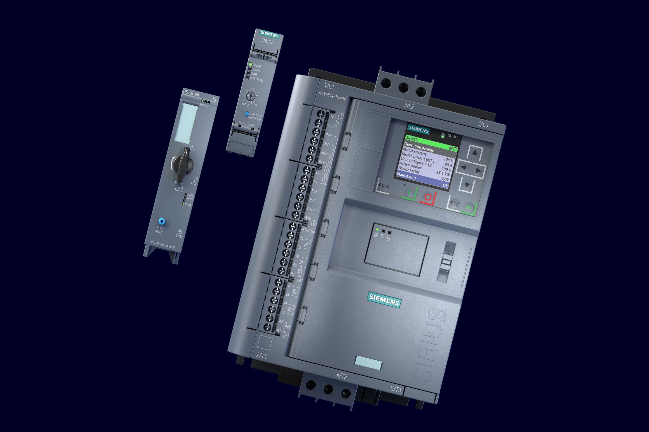 3RW soft starters - SIRIUS Hybrid - starting motors - Siemens