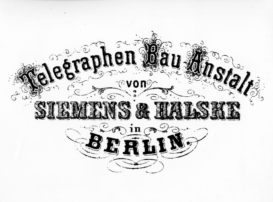 Telegraphen-Bauanstalt von Siemens & Halske, Briefkopf