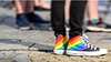 Picture of coloured sneakers LGBTQIA+