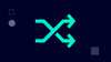 Symbol for more agility thanks to SINEC software family: two crossed arrows pointing in the same direction inside a blue digital circle.