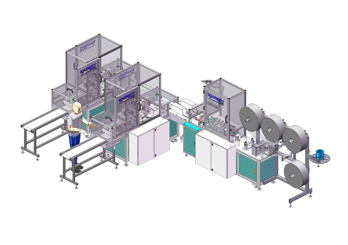 Expert Tooling and Automation face covering manufacturing machine