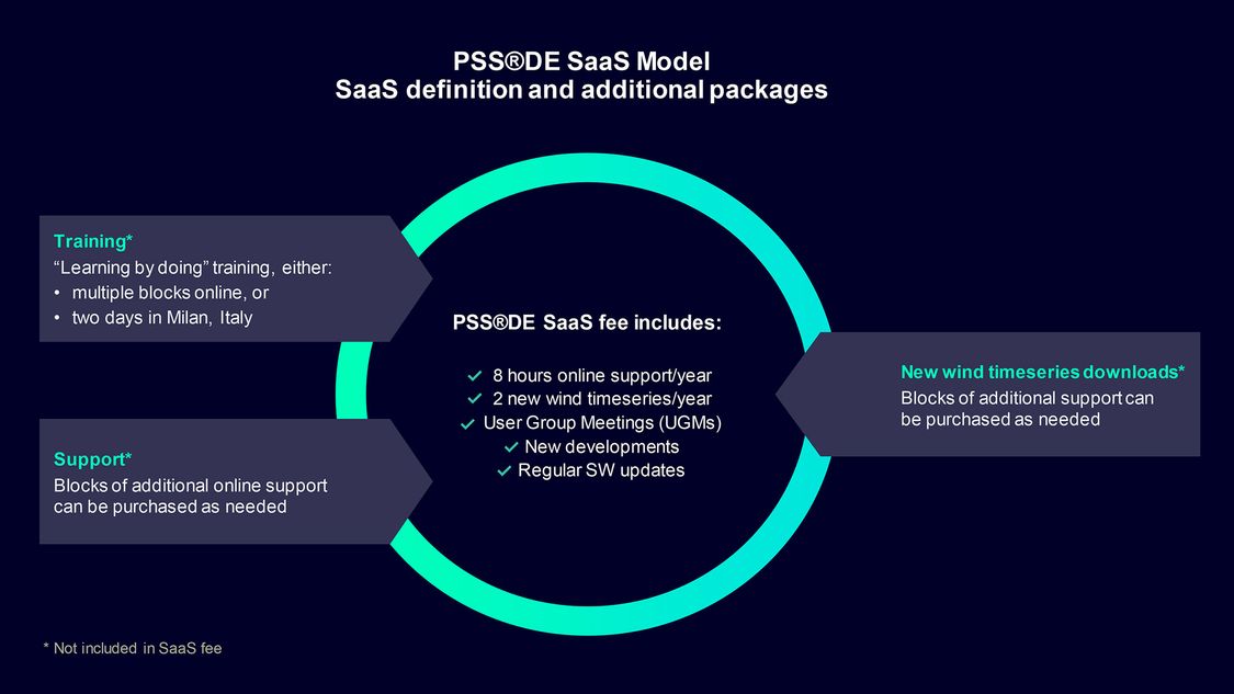 Image of the PSS®DE SaaS Model with the definitions