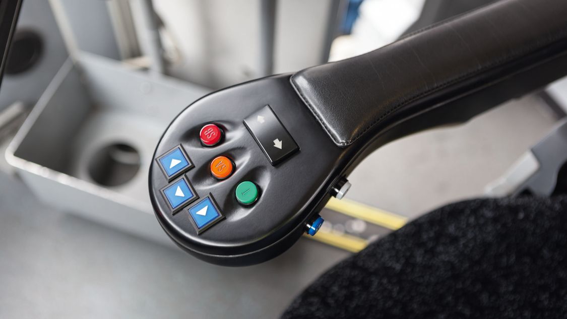 3D printed armrest for Combino trams