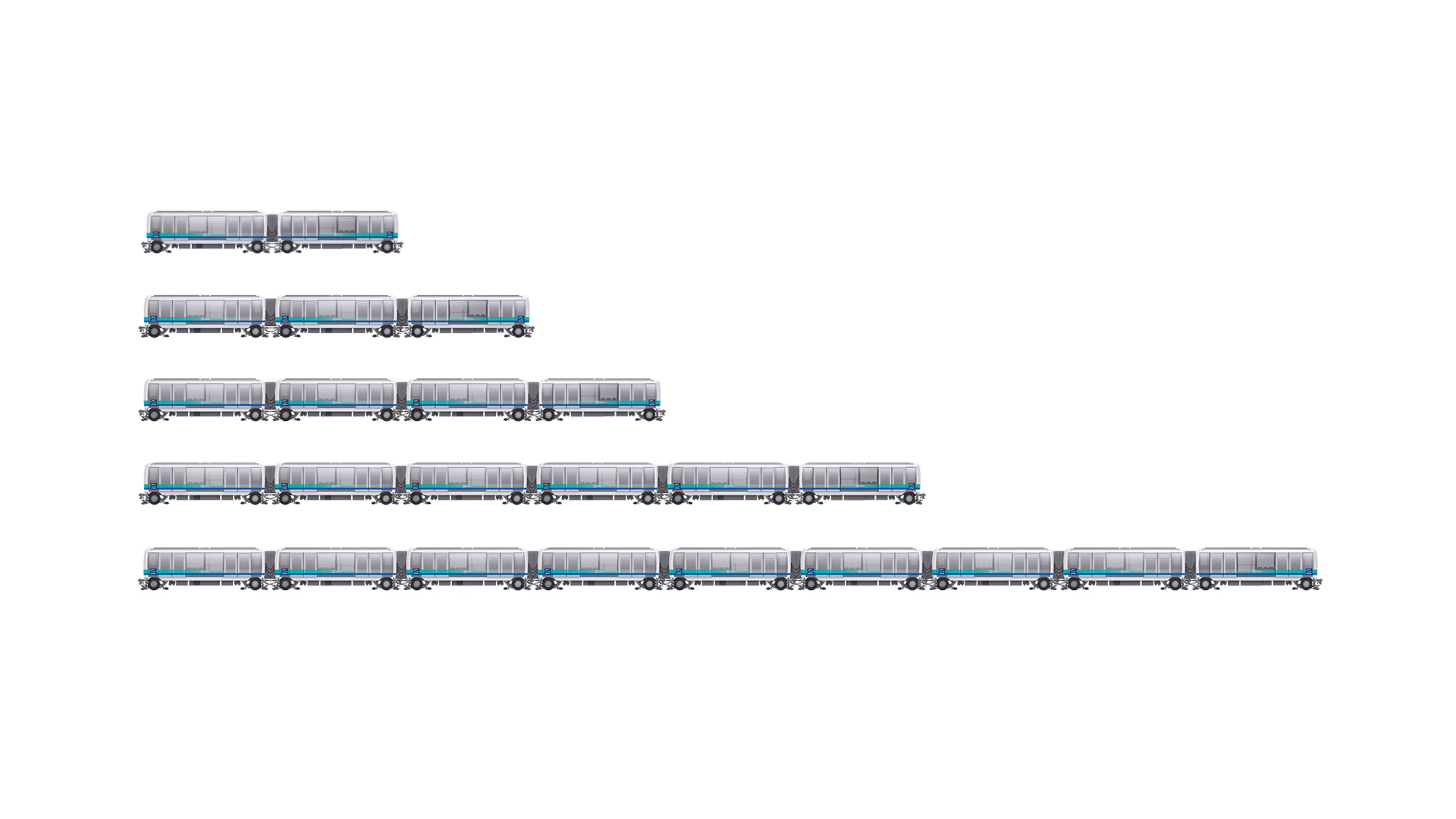 Automated people-mover train configurations automated-people-mover-train-configurations