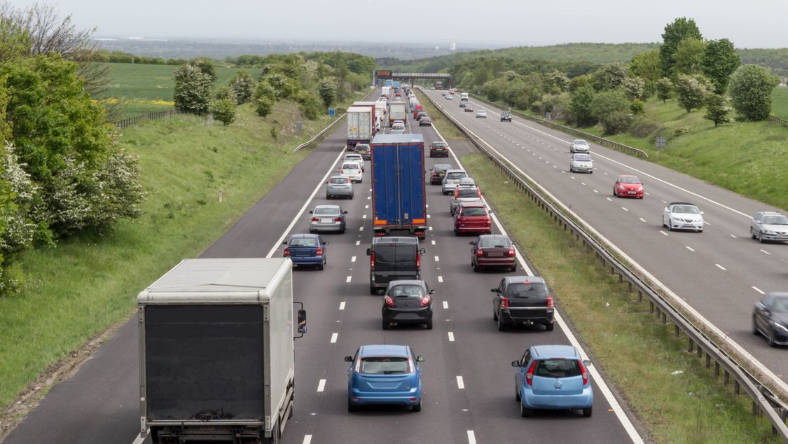 Temporary Average Speed Camera At Roadworks 