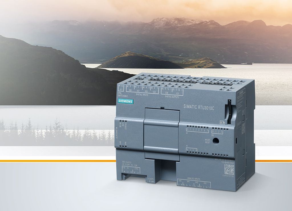 The picture shows the new Remote Terminal Unit by Siemens