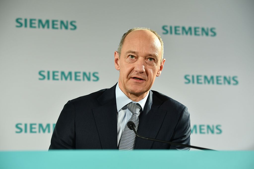 In the picture: Roland Busch, Deputy CEO, CTO, CHRO of Siemens AG.