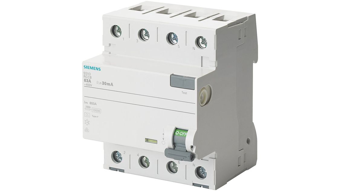 Wyłączniki różnicowoprądowe Siemens