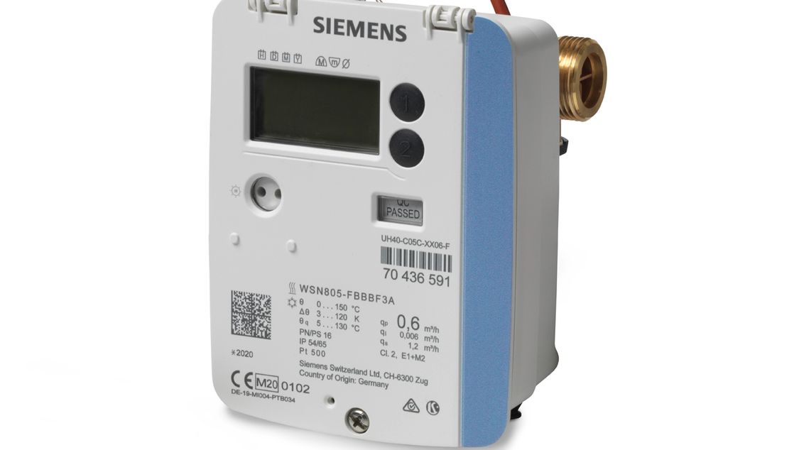Siemens Ultrasonic heat/cooling energy meters