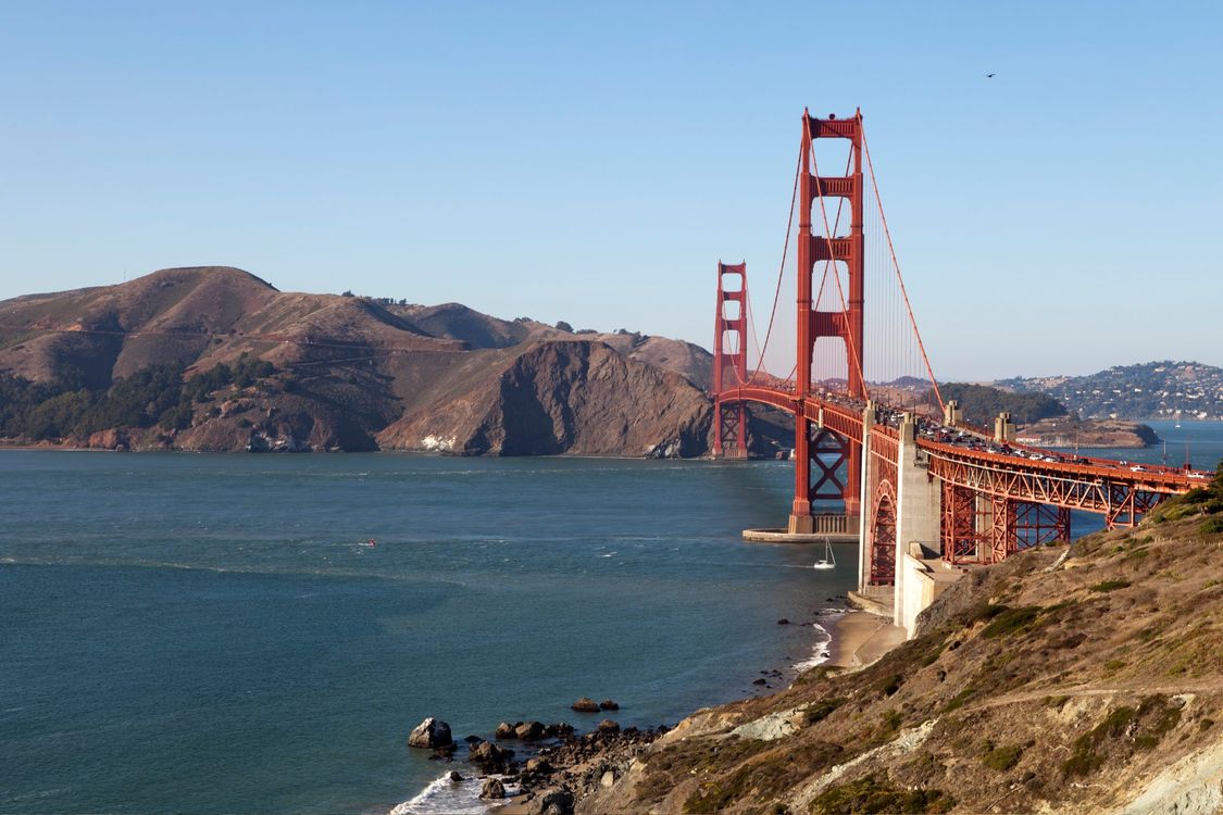 View on Golden Gate Bridge where Siemens introduced Mobility as a service.