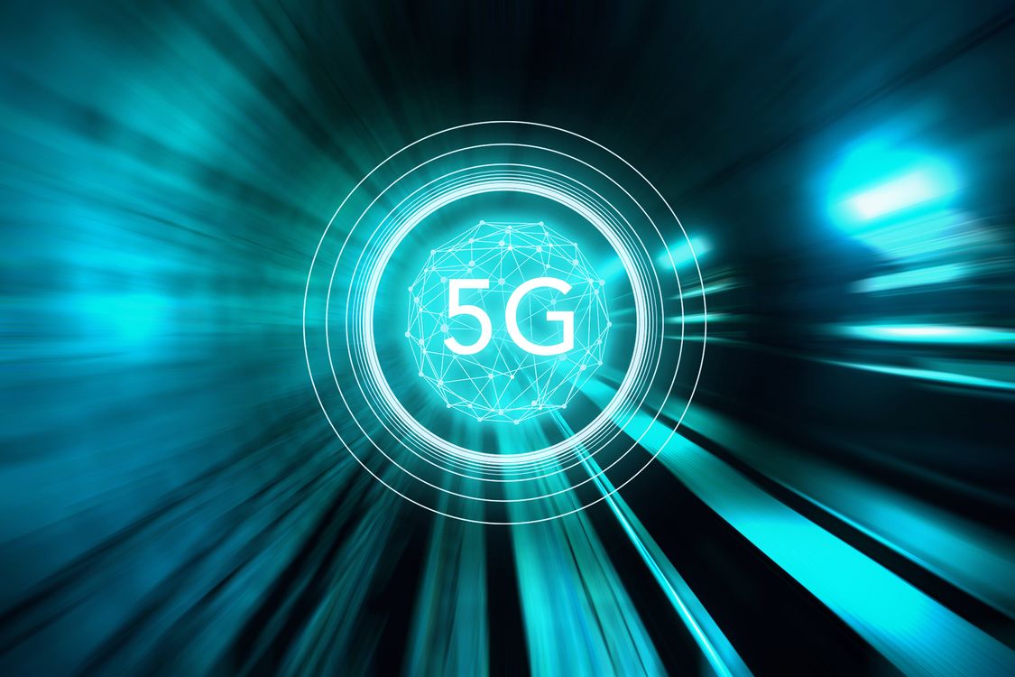 5G symbol representing the compatibility of 5G and CBTC.