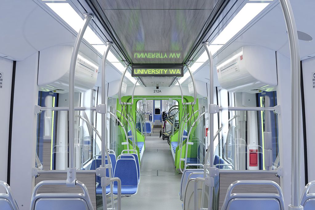 122 light rail vehicles for Seattle and Central Puget Sound area