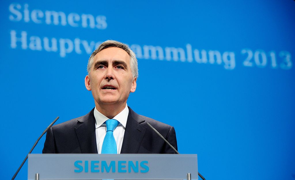Siemens Annual Shareholders' Meeting 2013 in Munich, Germany - Annual Shareholders' Meeting in the "Olympiahalle" Munich