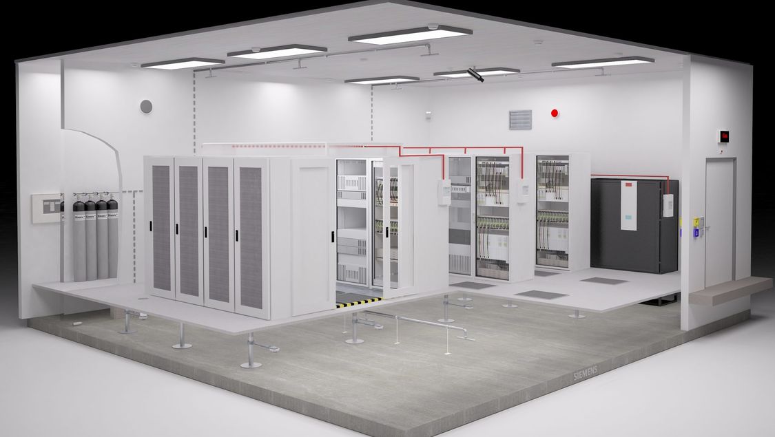 Fire protection for server rooms